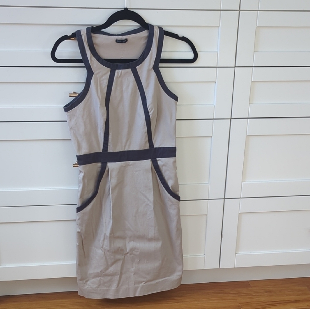 Club Monaco Beige and Black Mini Dress